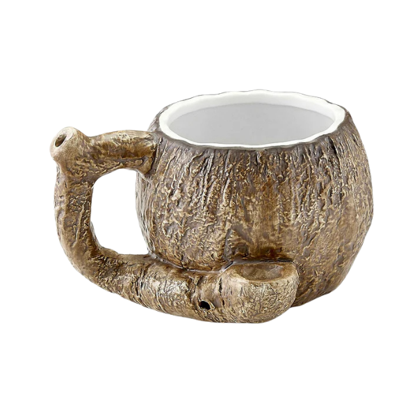 Ceramic Special Dry Hand Pipe / Coconut 5.5"